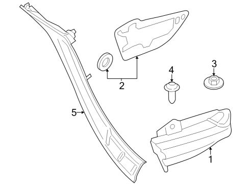 2024 BMW i7 TAIL LIGHT TAILGATE RIGHT Diagram for 63215A3CD36