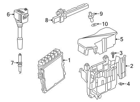 2023 BMW Z4 Basic Control Unit DME Diagram for 12149798769