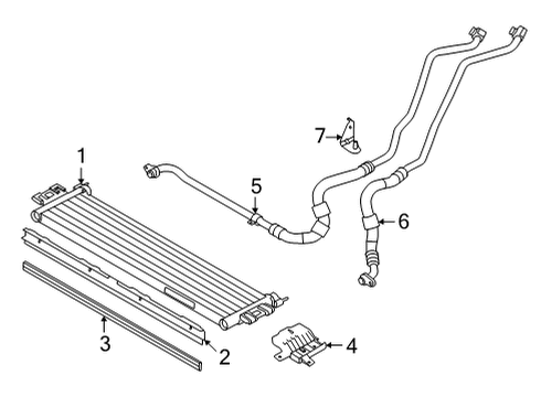 2025 BMW M4 Engine Oil Cooler Diagram for 17215A4DF50