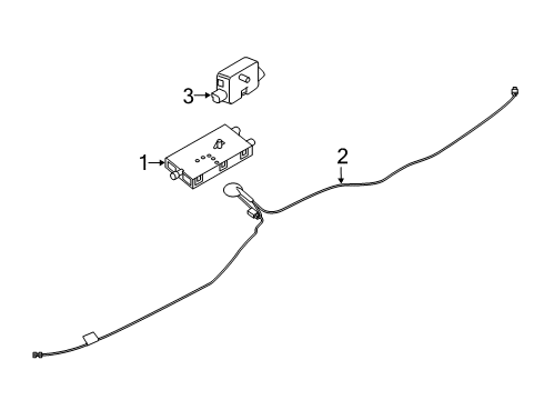 2021 BMW X5 M Head Unit High 3 Diagram for 65125A339B4