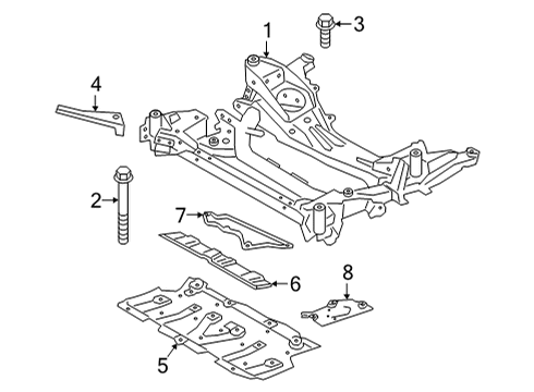 2023 BMW 430i xDrive Multi-Purpose Bolt Diagram for 07149478626