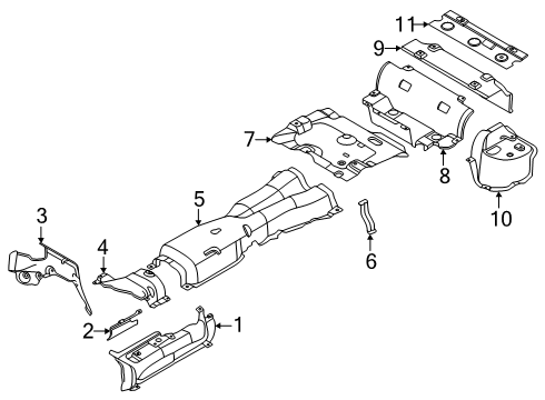 2025 BMW M5 HEAT INSULATION, SIDE, LEFT Diagram for 51488083445