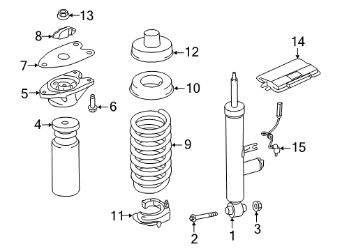 Rear Coil Spring Diagram for 33536851930