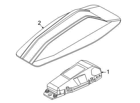 2024 BMW i5 Antenna & Radio Diagram 2