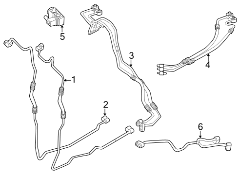 2025 BMW X5 REFRIGERANT LINE HOCHVOLTS Diagram for 64539872526