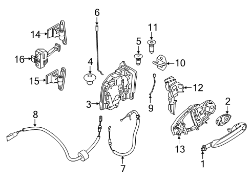 2024 BMW 840i LOCKROD, RIGHT Diagram for 51217428538