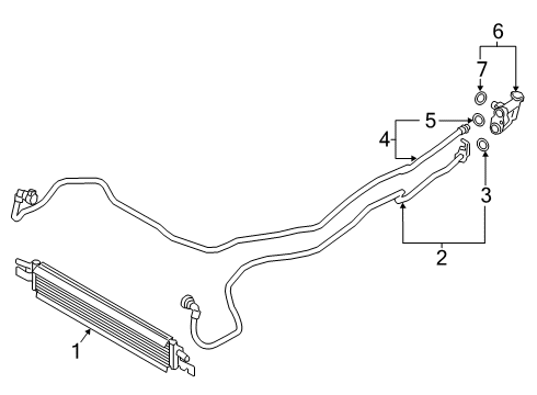 2024 BMW 330e TRANS. OIL COOLER FEED LINE Diagram for 17228849128