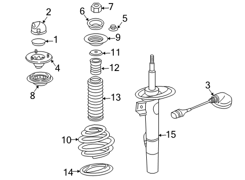 Front Coil Spring Diagram for 31336753485