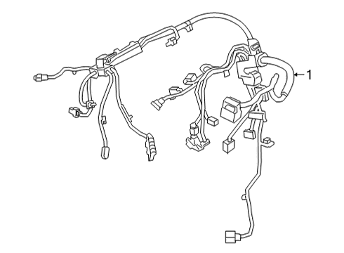 2025 BMW 430i ENGINE WIRING HARN.SENSOR SY Diagram for 12515A6CD58