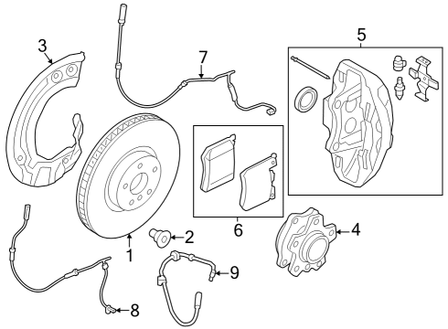 2025 BMW i7 BRAKE CALIPER HOUSING LEFT Diagram for 34108846927