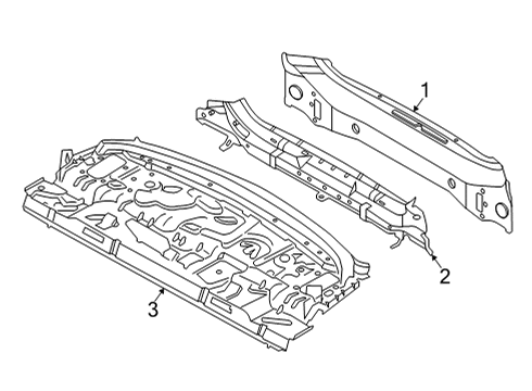 2024 BMW 228i Gran Coupe INTERIOR TAIL TRIM Diagram for 41345B4A5C1