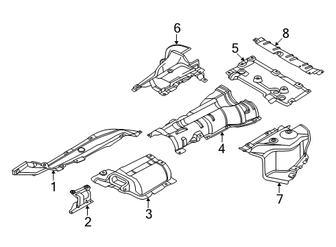 2025 BMW X3 Fuel Tank Heat Insulation Diagram for 51485A33E94
