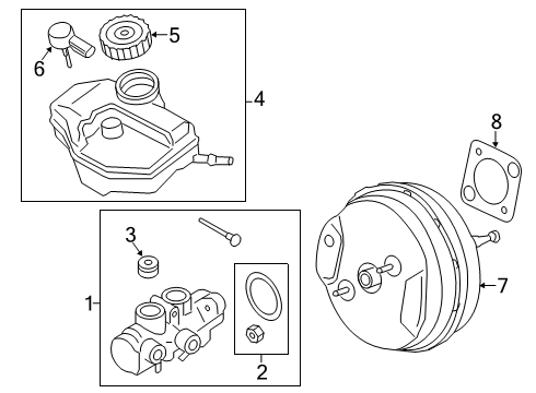 2022 BMW X4 REPAIR KIT POWER BRAKE UNIT Diagram for 34336889144