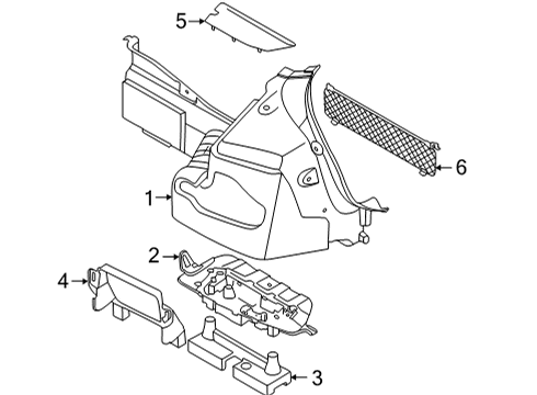 2025 BMW 430i xDrive LEFT SUPPORT Diagram for 51475A12390