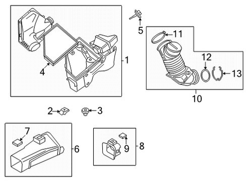 2023 BMW M2 Intake Muffler Diagram for 13719469487