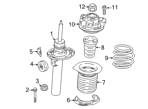 Front Coil Spring Diagram for 31336886134