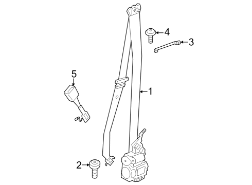 2022 BMW iX Upper Belt Front Left Diagram for 72117911595