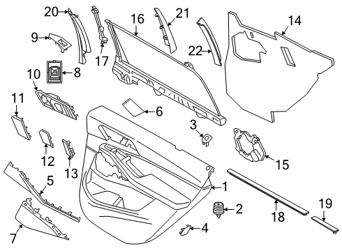 2023 BMW X7 Rear Door Diagram 3