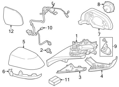 2022 BMW iX HOUSING LOWER SECTION, RIGHT Diagram for 51169448662