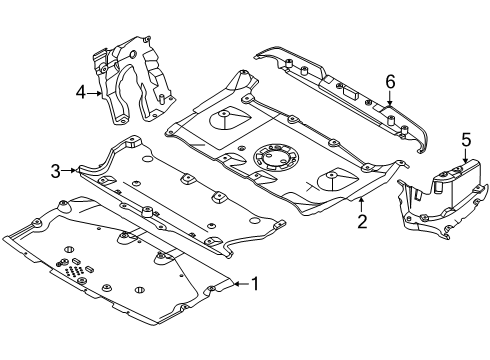 2024 BMW 530i xDrive COVER FOR STEERING GEAR Diagram for 51759498261