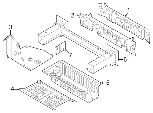 2023 BMW iX LUGGAGE COMPARTMENT FLOOR, S Diagram for 41009629375