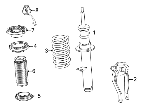 2025 BMW M5 Guide Support Diagram for 31307889543