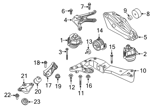 2021 BMW X4 M Rp Automatic Transmission Eh Diagram for 24009896833