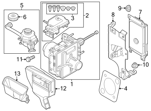 2023 BMW iX Power Brake Diagram for 34505A9C088