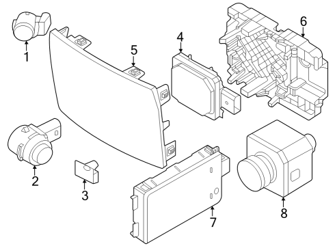 2025 BMW X1 RADOME Diagram for 66315A076D5