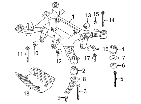 2021 BMW X5 M PUSH ROD Diagram for 33308745897