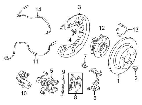 2021 BMW i3s WHEEL HUB WITH BEARING Diagram for 31208845775
