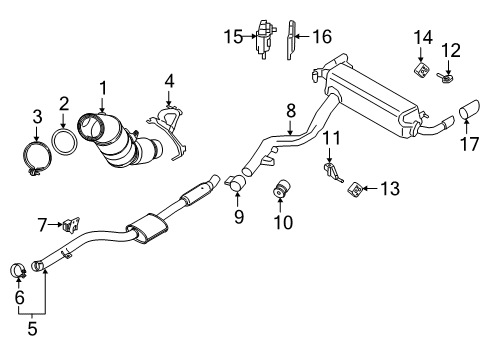 2023 BMW 330i xDrive TAILPIPE TIP, CHROME Diagram for 18305A27117