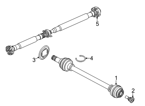 2024 BMW X6 PROP SHAFT Diagram for 26108857619