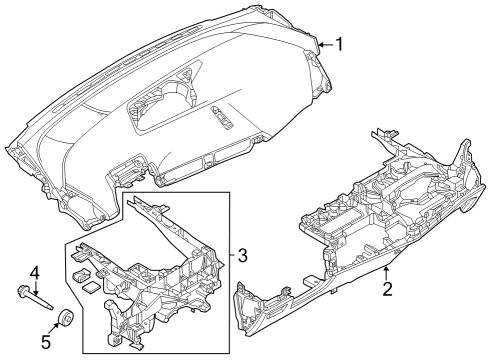 2025 BMW iX ALIGNMENT ELEMENT Diagram for 07148844223