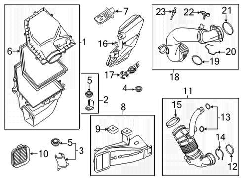 2024 BMW X6 M Pressure Sensor Diagram for 13628489539