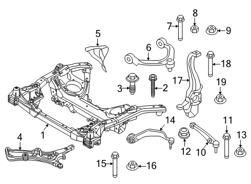 2024 BMW 530i TENSION STRUT WITH HYDRO MOU Diagram for 31108833031