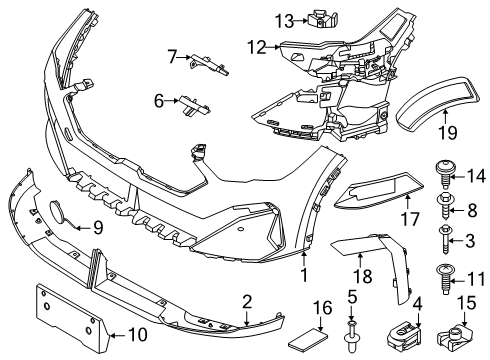 2025 BMW X2 Bumper & Components - Front Diagram 2
