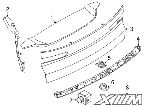2023 BMW XM Parking Aid Diagram 5