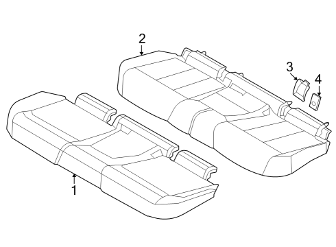 2022 BMW iX Seat Foam Section Diagram for 52205A35582