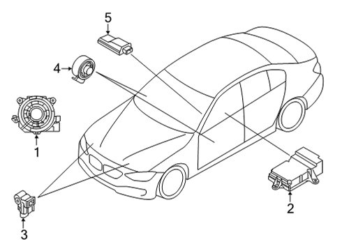 2025 BMW M8 AIRBAG CONTROL UNIT Diagram for 65775B4AF47