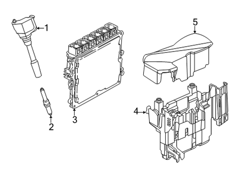 2022 BMW 230i HOLDER, DME Diagram for 12909454102