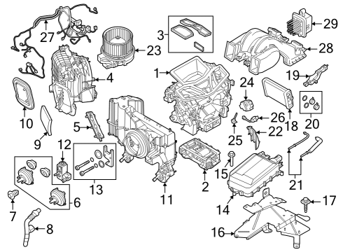 2023 BMW iX Actuator Diagram for 64117911576