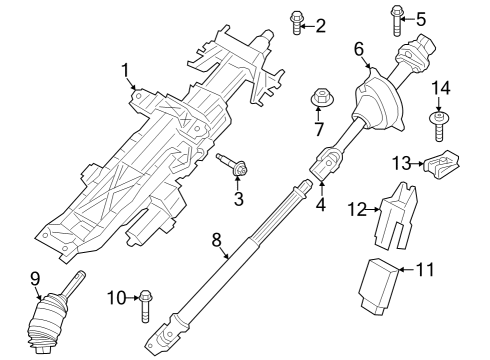 2024 BMW i7 Universal Joint Diagram for 32305A22601