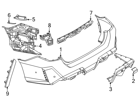 2025 BMW M5 SIDE MARKER REFLECTOR LEFT Diagram for 63147884349