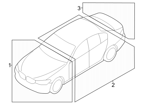 2025 BMW M440i Gran Coupe Information Label Exhaust Gas Diagram for 71228876124