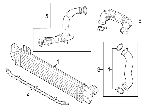 2025 BMW X1 Charge-Air Cooler Diagram for 17519846918