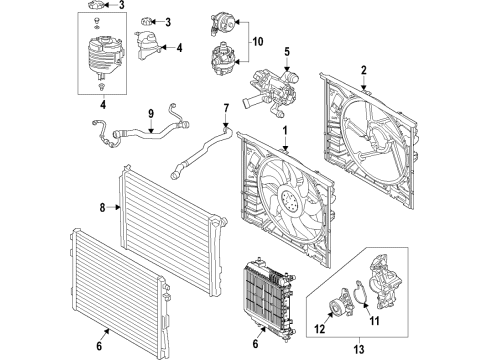 2021 BMW 540i Return Hose Diagram for 17129485190