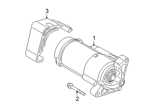 2023 BMW X1 Starter Diagram for 12419454625