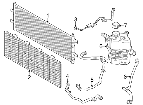 2024 BMW X1 HOSE FOR EXPANSION TANK Diagram for 17125A1D497