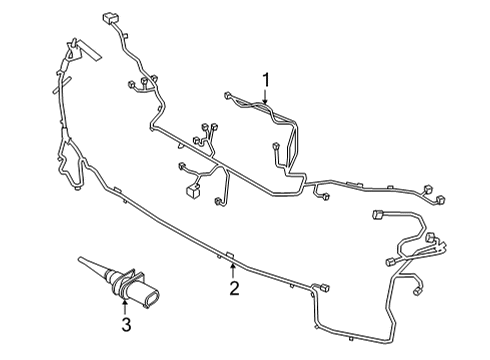 2021 BMW X5 WIRING HARNESS, FRONT END Diagram for 61129825140